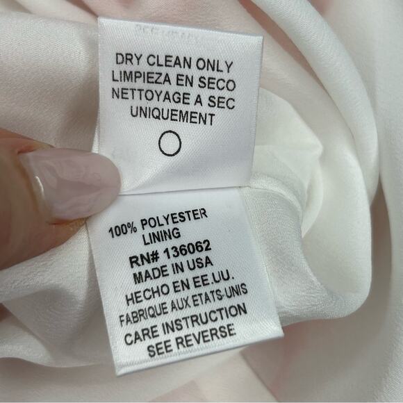 Lavender Brown Orange Multi Print Flutter Sleeve Maxi Dress Medium NWT - Picture 11 of 15